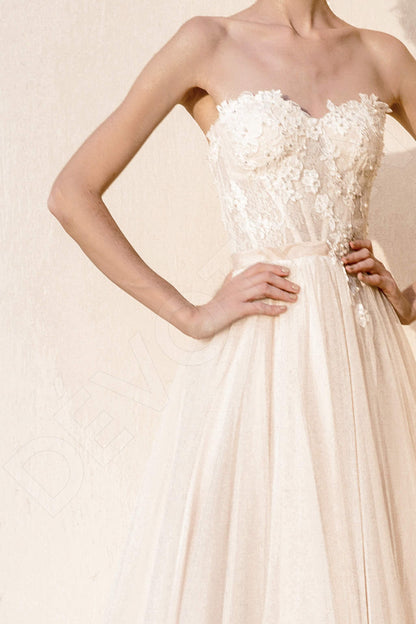 Alsy Open back A-line Sleeveless Wedding Dress 4