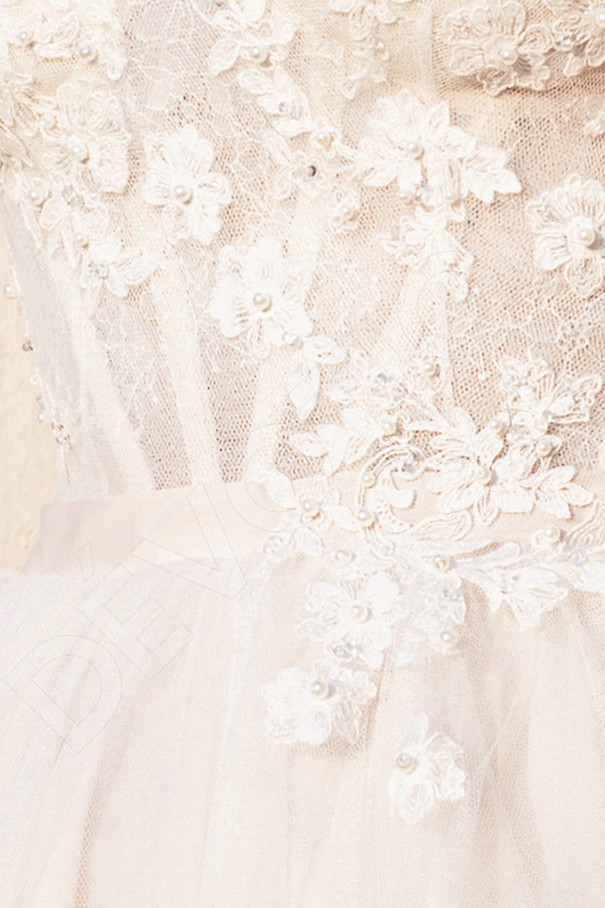 Alsy A-line Semi-Sweetheart Lightivory Wedding dress