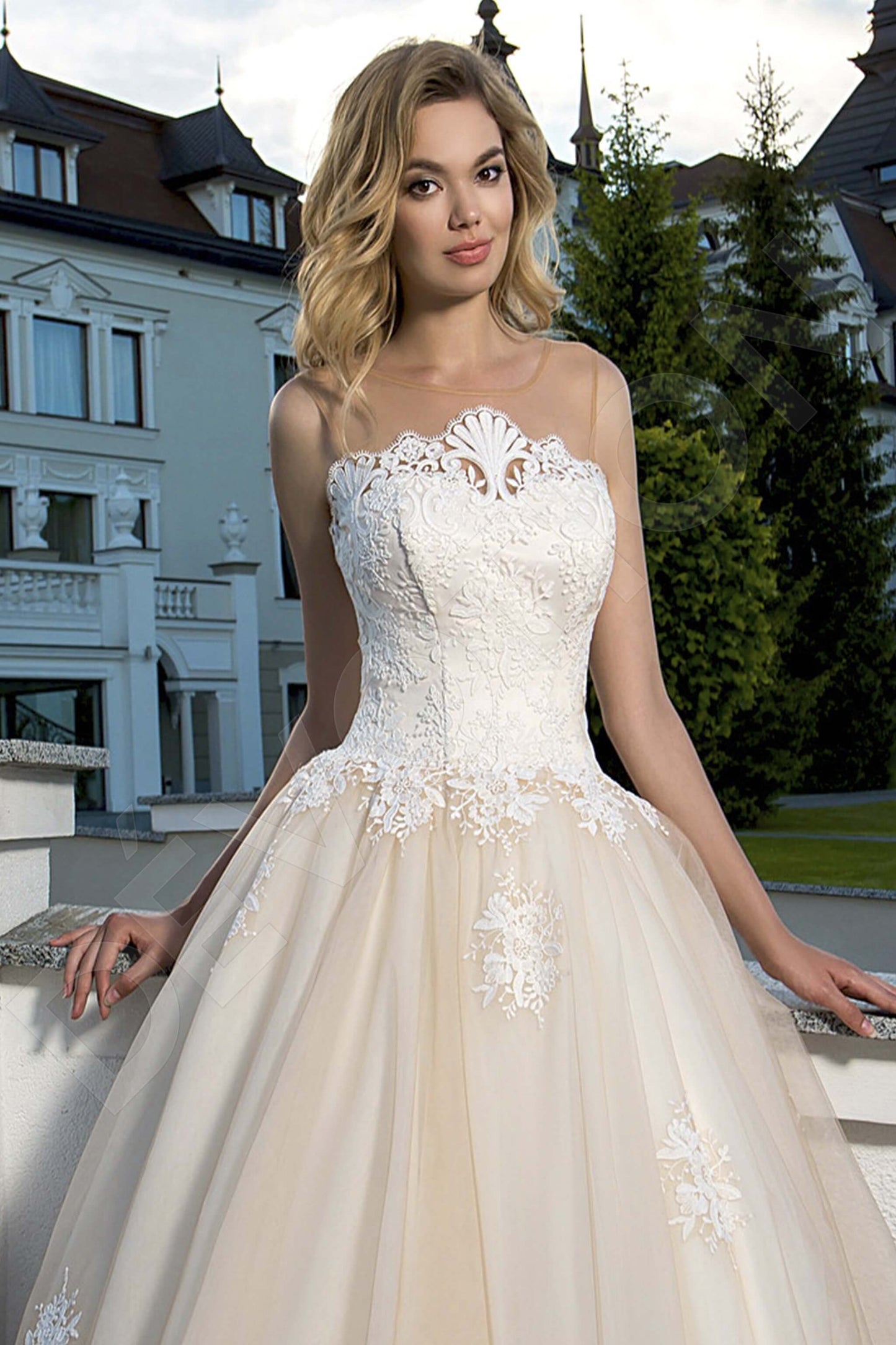 Giovanna Open back Princess/Ball Gown Sleeveless Wedding Dress 3
