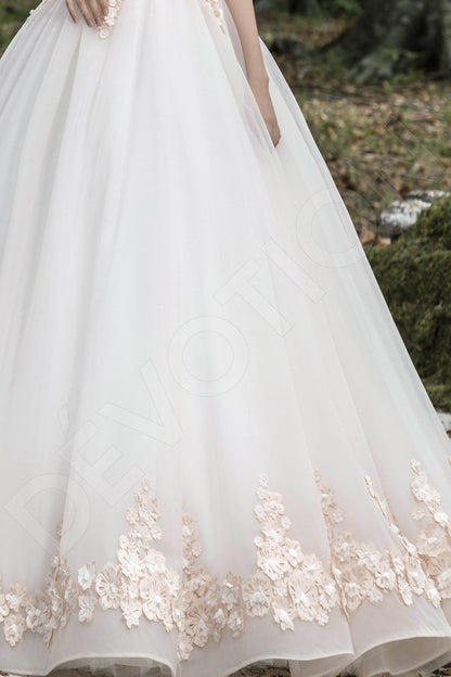 Ambrosia Illusion back Princess/Ball Gown Sleeveless Wedding Dress 7