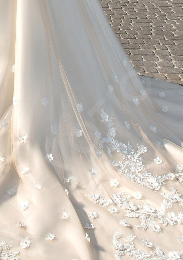Jessamy Princess/Ball Gown Straight across Milk Cappuccino Wedding dress