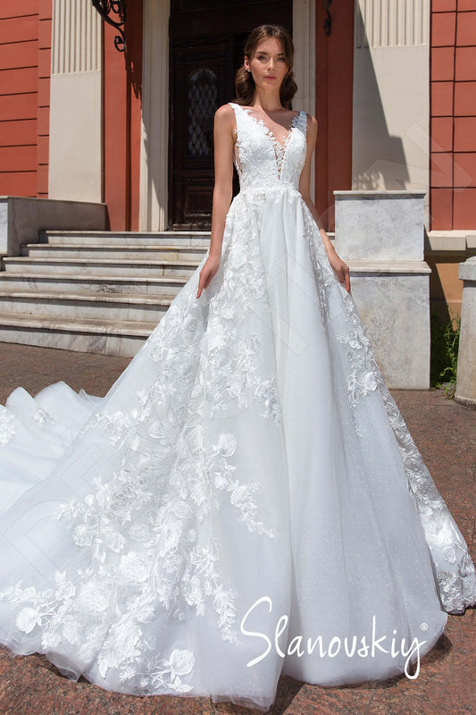 Sonate Princess/Ball Gown Illusion Ivory Milk Wedding dress