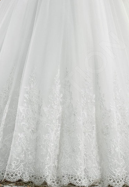 Octavia Open back Princess/Ball Gown Long sleeve Wedding Dress 8