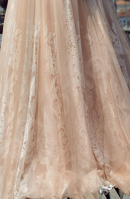Lavenna Illusion back A-line Sleeveless Wedding Dress 6