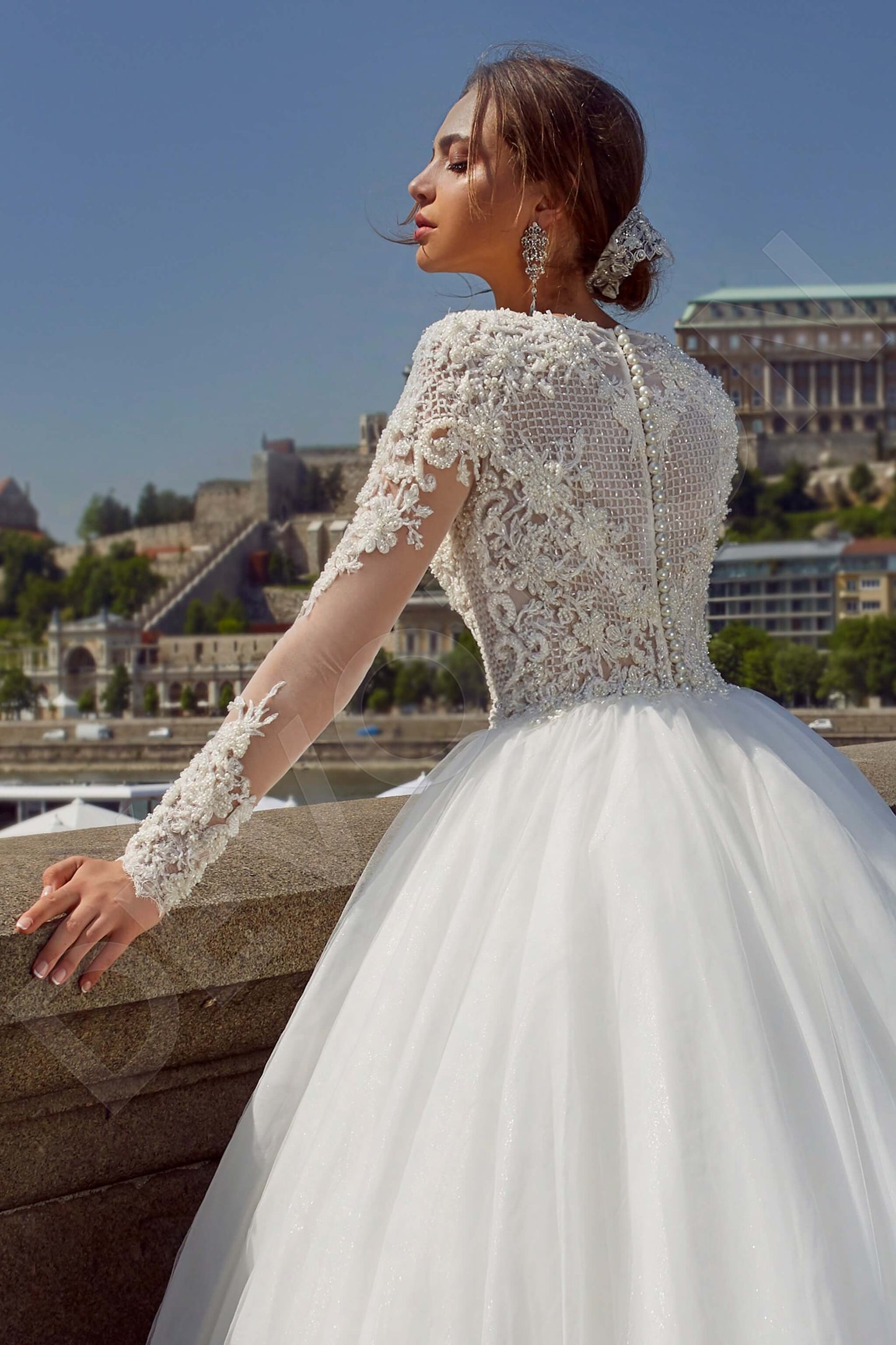 Milona Full back Princess/Ball Gown Long sleeve Wedding Dress 3