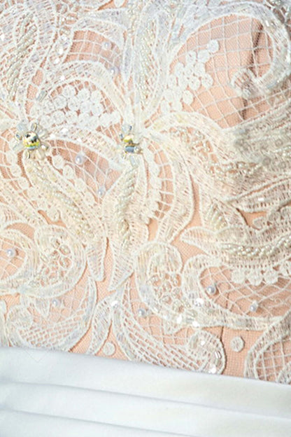Fila Illusion back A-line Sleeveless Wedding Dress 6