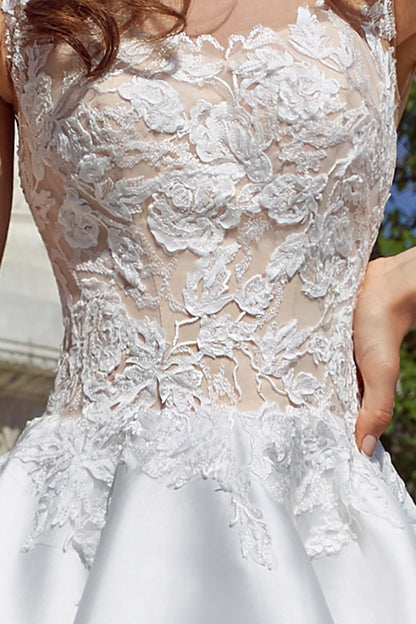 Vilia Open back A-line Sleeveless Wedding Dress 4