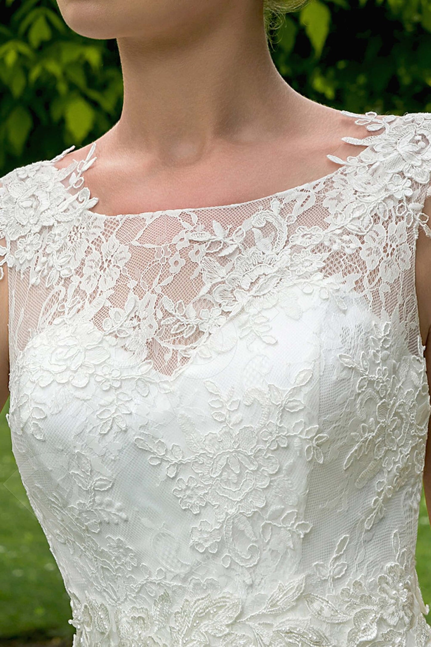 Jalise Open back A-line Sleeveless Wedding Dress 6