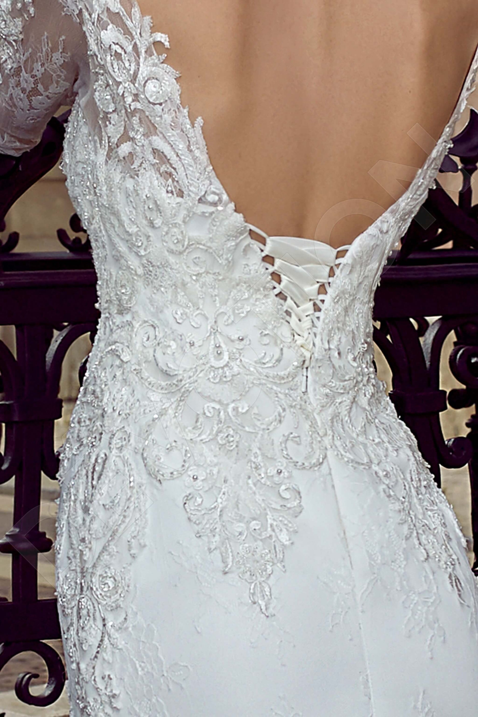 Vigitta Trumpet/Mermaid Illusion White Wedding dress