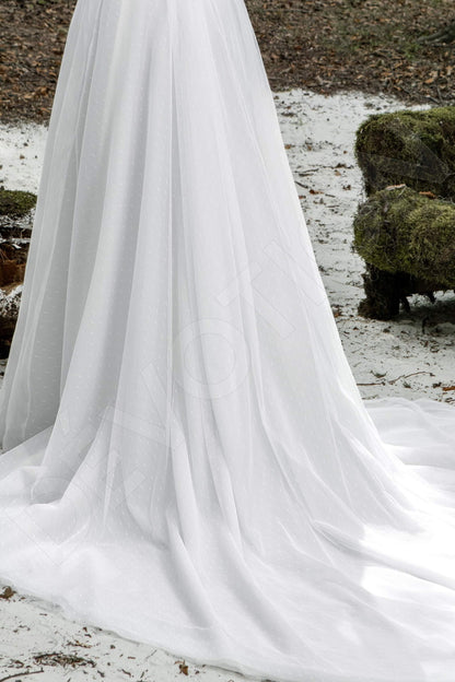 Odilla Open back A-line Strapless Wedding Dress 6