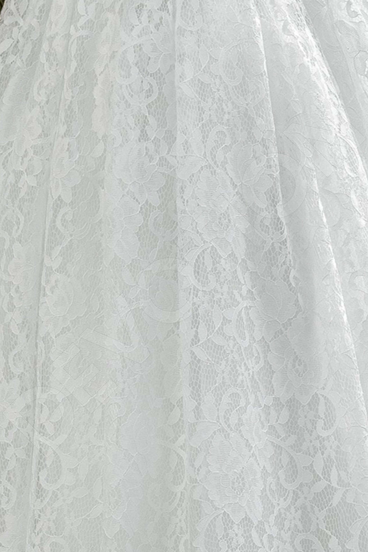 Jerusha Illusion back A-line Sleeveless Wedding Dress 7