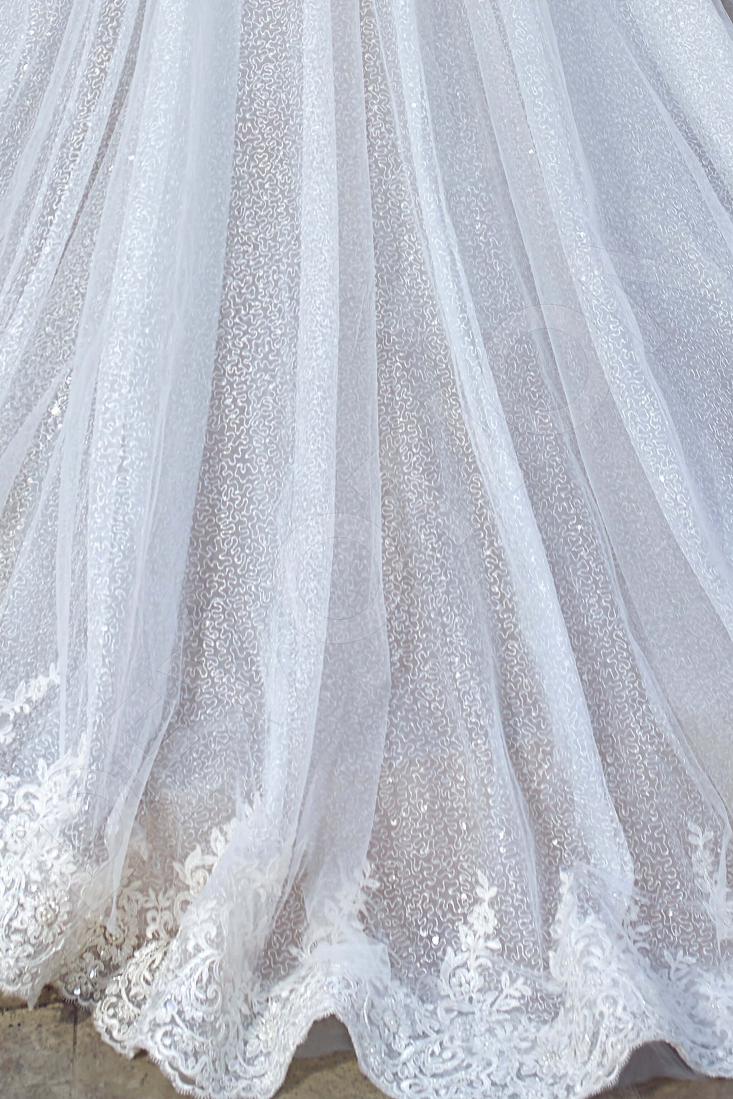 Eugenie Full back A-line Long sleeve Wedding Dress 7