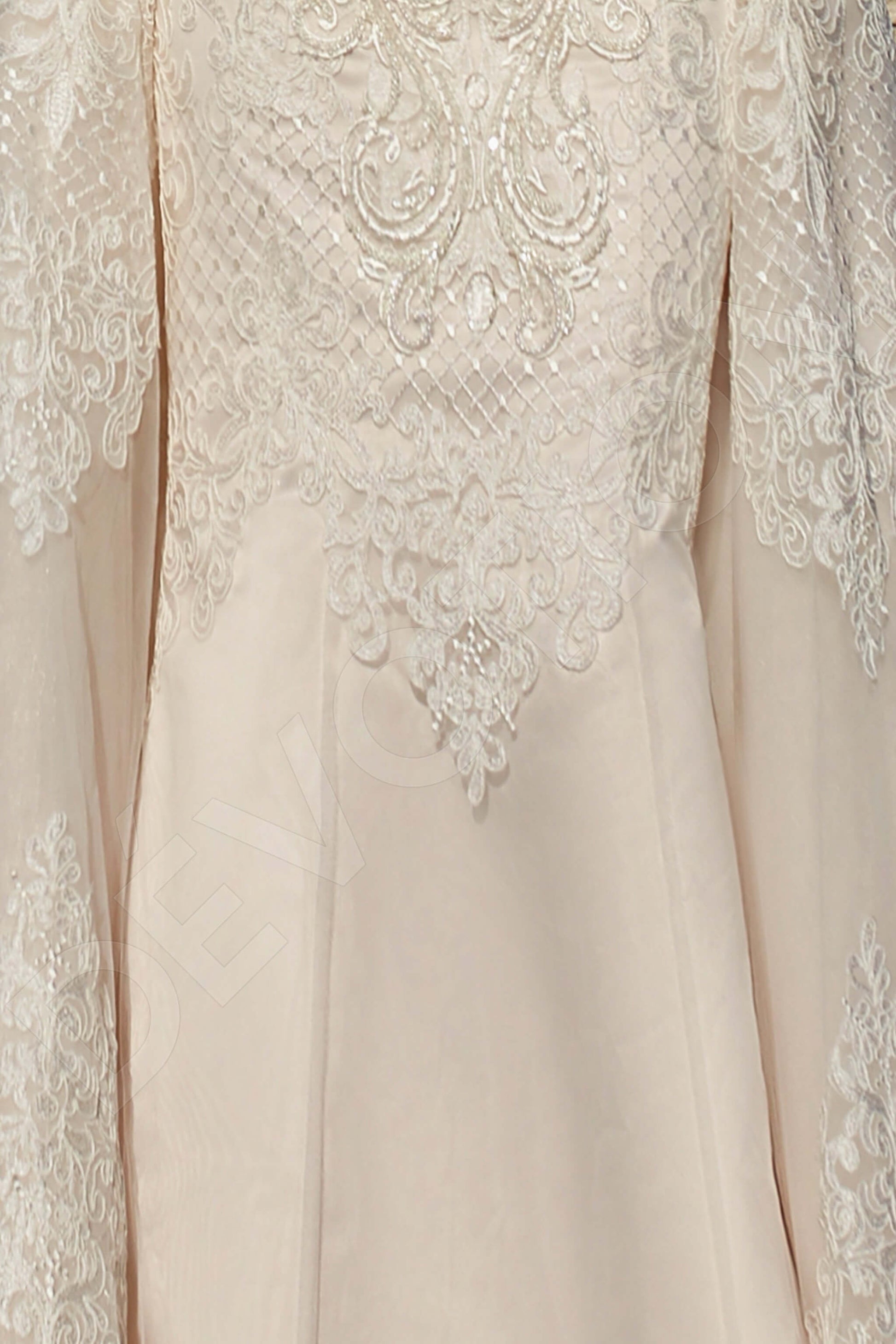 Luminara A-line Illusion Ivory Wedding dress