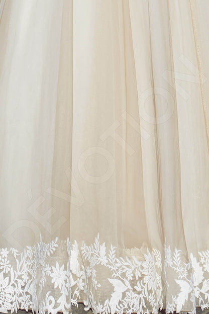 Pelly Open back Princess/Ball Gown Strapless Wedding Dress 7