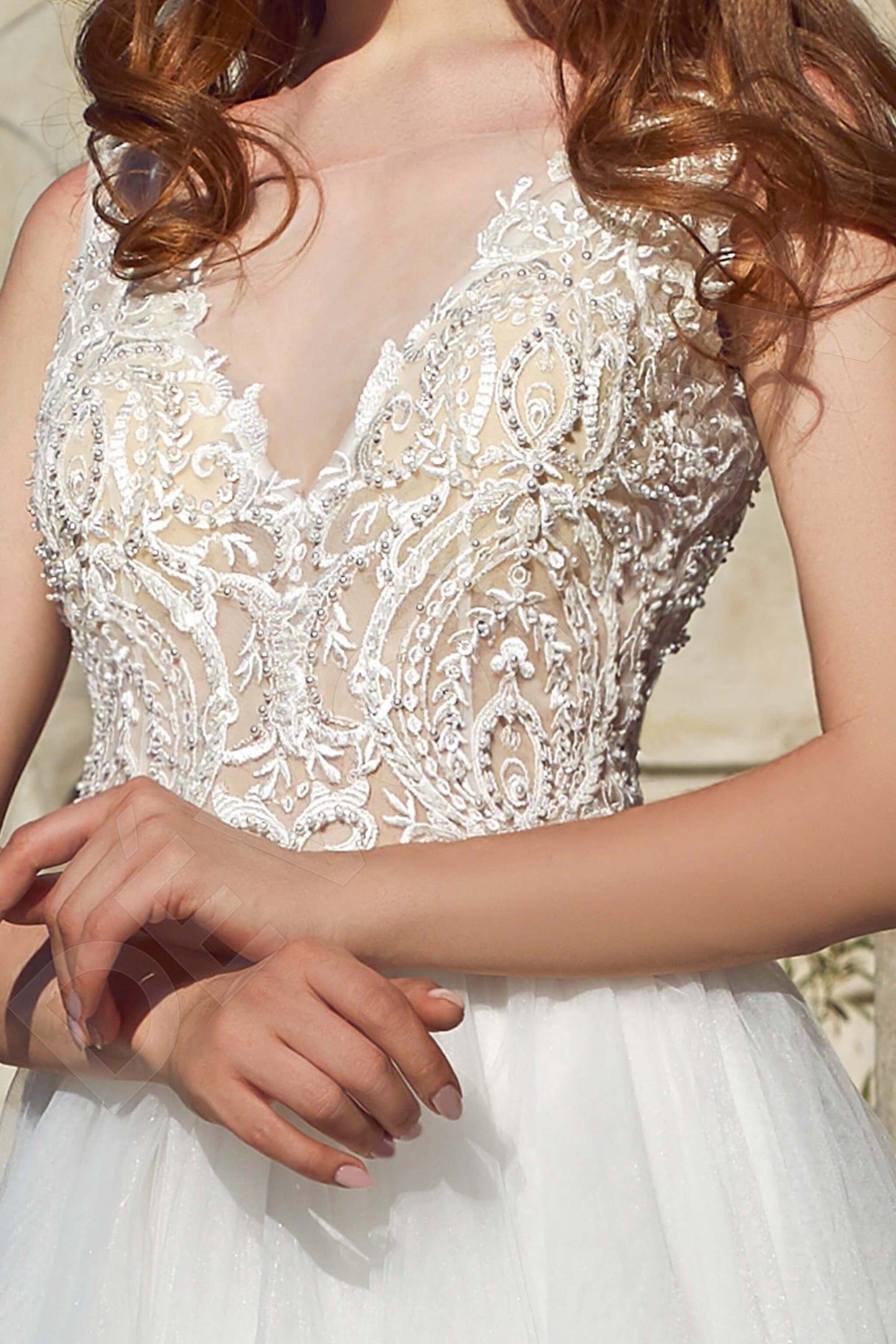 Sevilia Open back A-line Sleeveless Wedding Dress 5