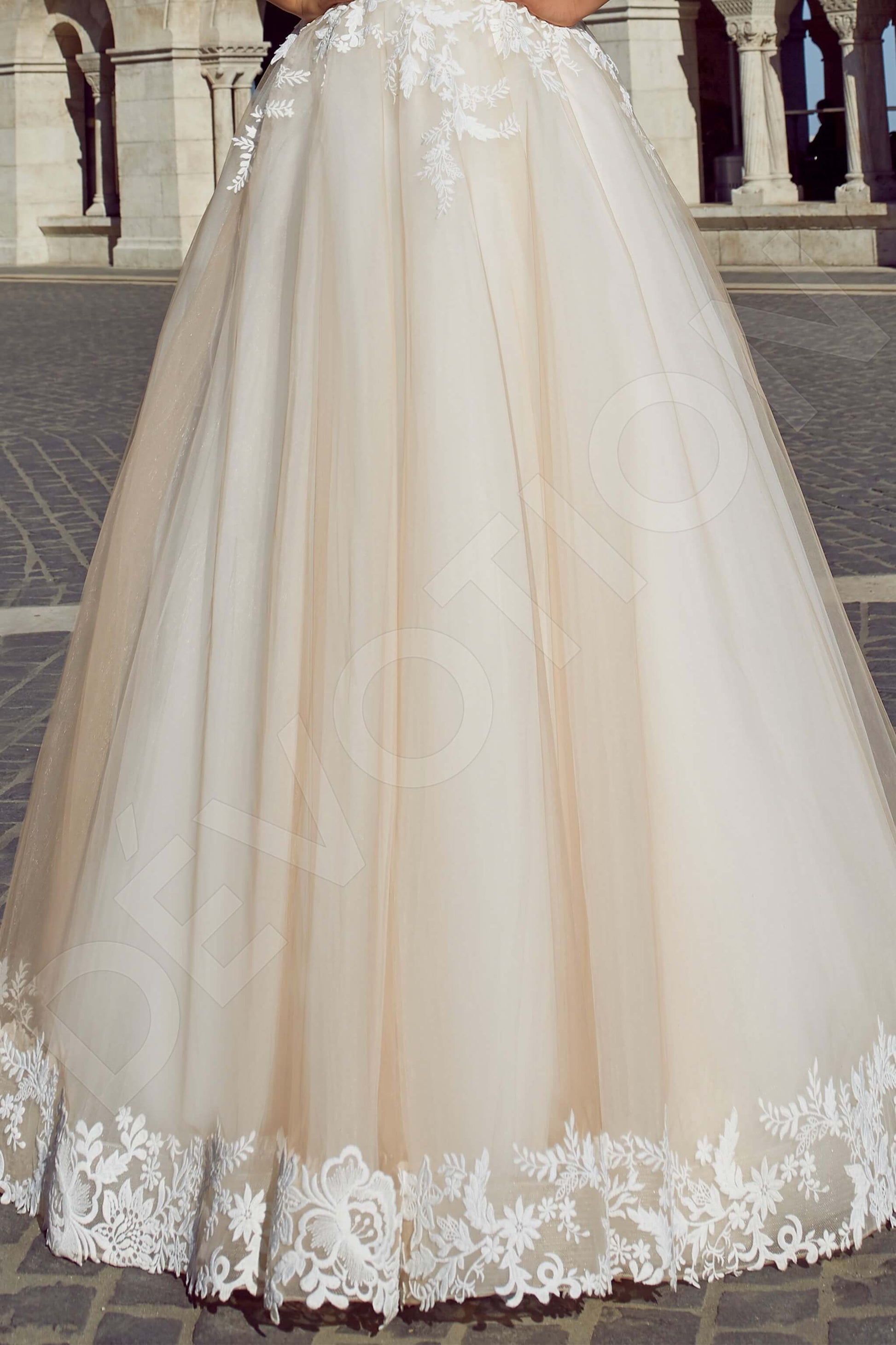 Samille Princess/Ball Gown Straight across Ivory Wedding dress