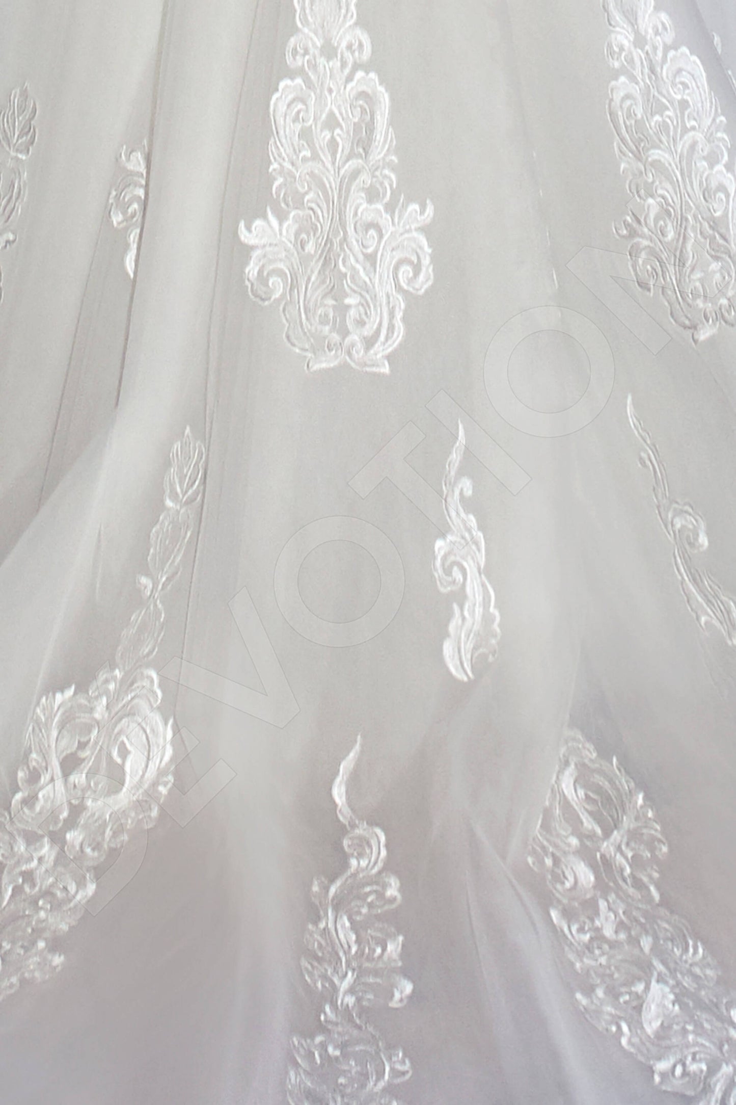 Ortella Full back A-line Long sleeve Wedding Dress 7