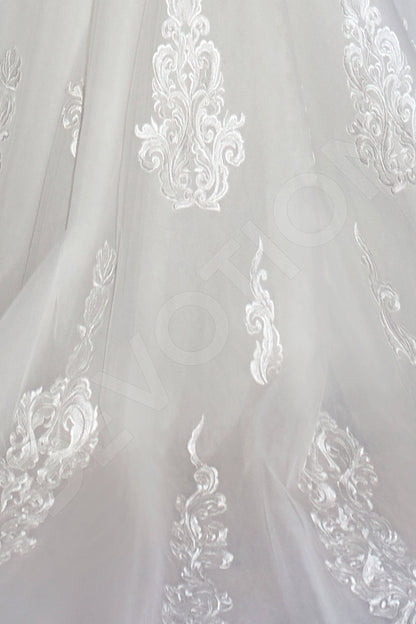 Ortella Full back A-line Long sleeve Wedding Dress 7