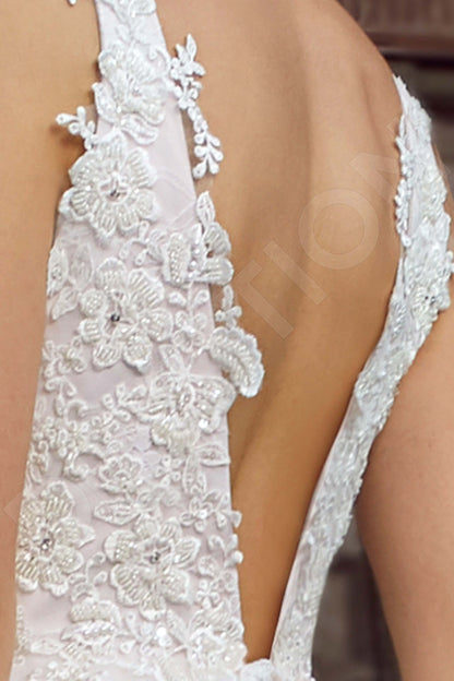 Gelaria Open back A-line Sleeveless Wedding Dress 5