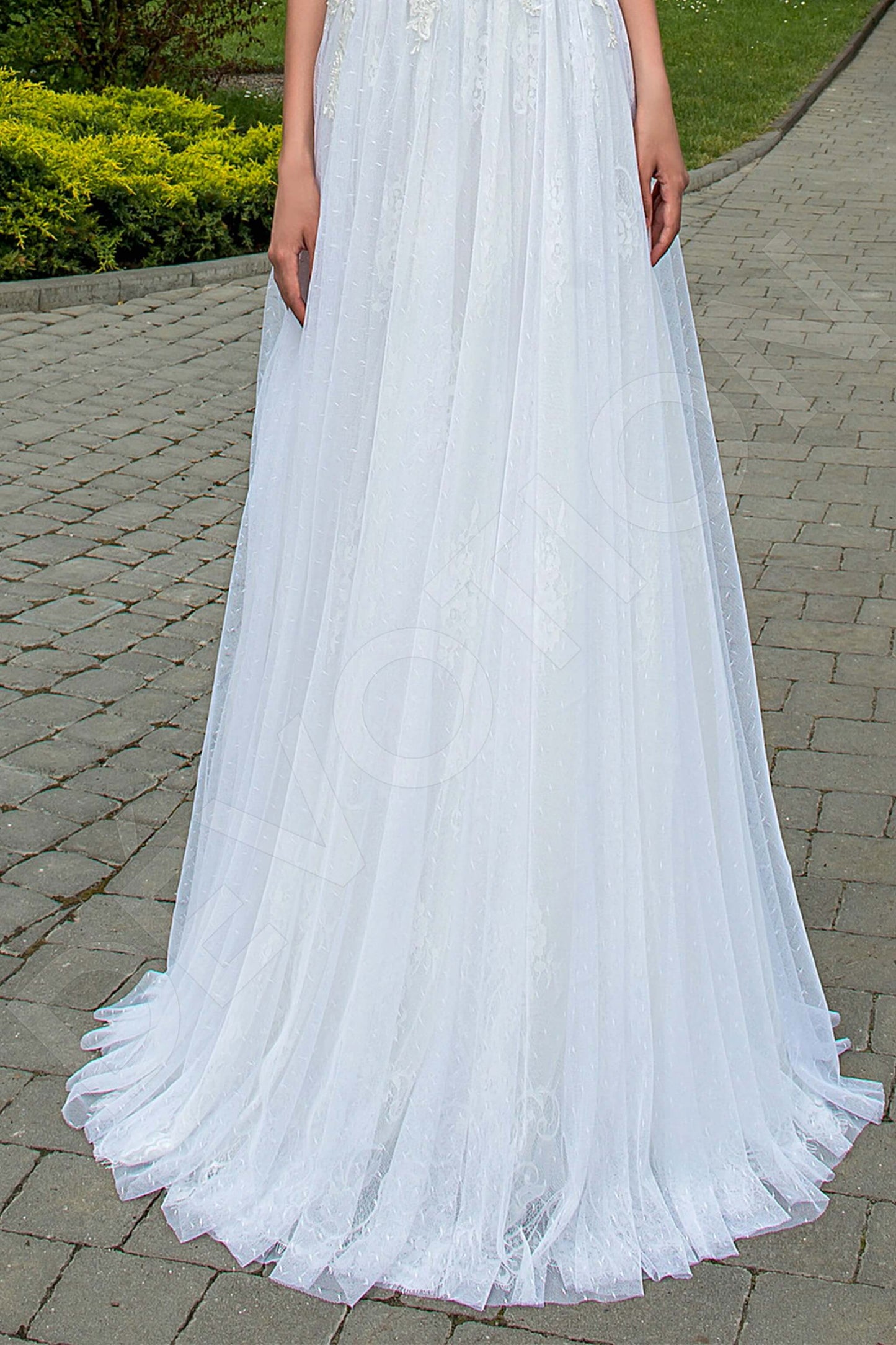 Hadley Full back A-line Sleeveless Wedding Dress 7