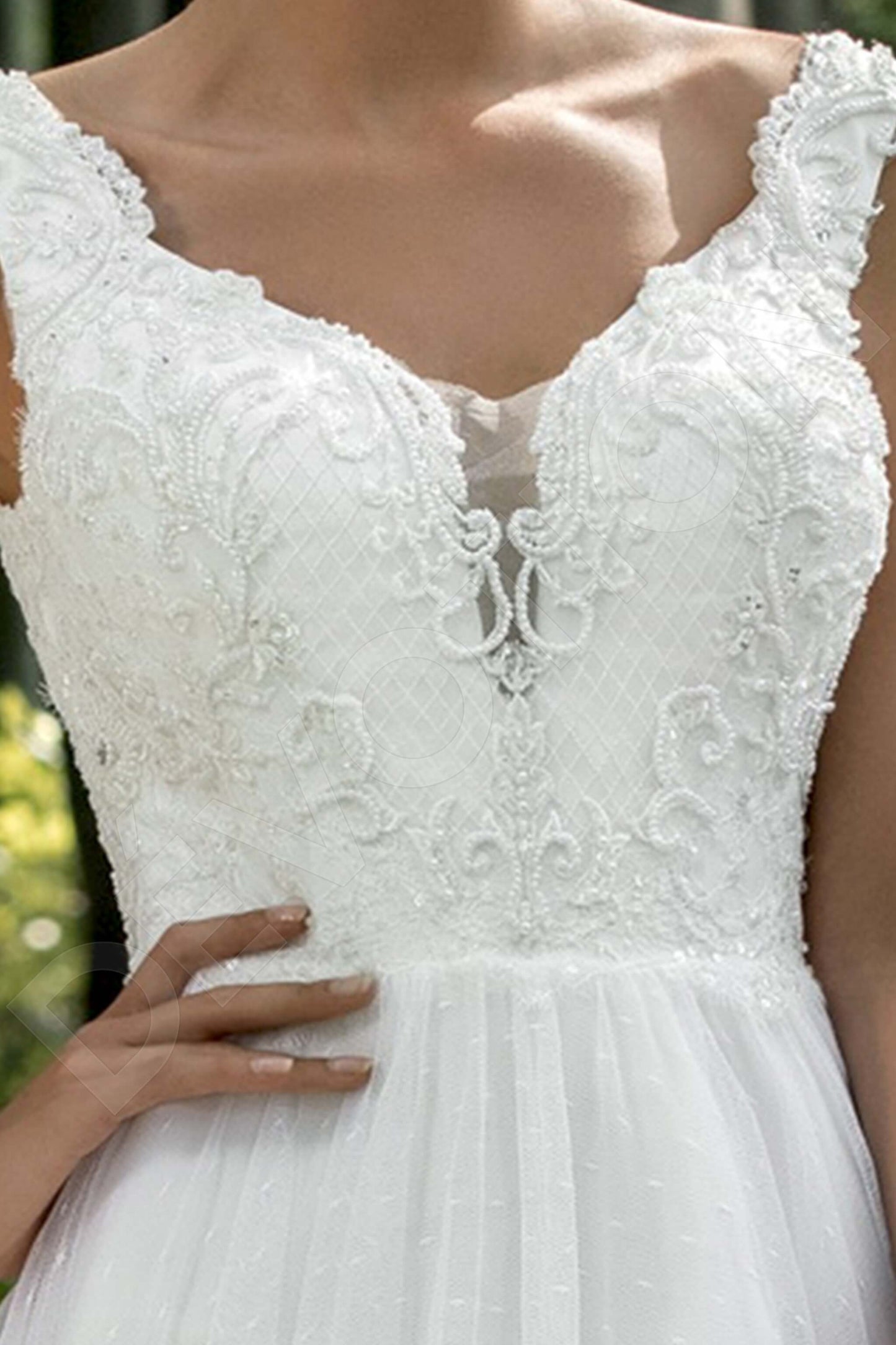 Kindra Open back A-line Sleeveless Wedding Dress 5