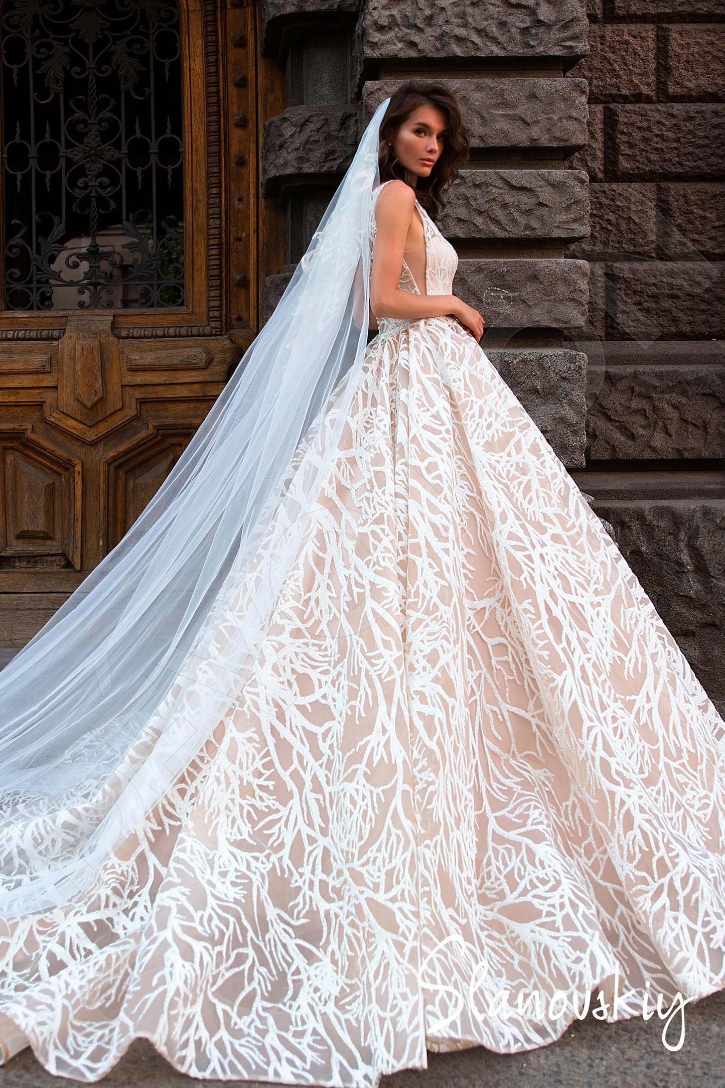 Lucia Full back Princess/Ball Gown Sleeveless Wedding Dress 6