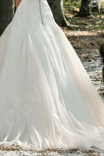 Jessamine Open back A-line Strapless Wedding Dress 7