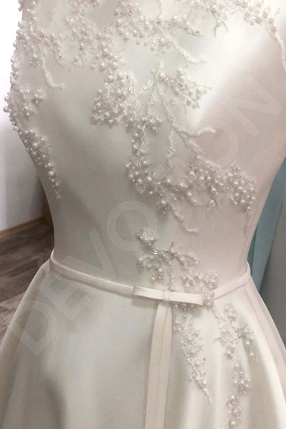 Hedonia Open back A-line Sleeveless Wedding Dress 11