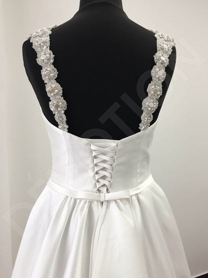 Charmina Open back A-line Straps Wedding Dress 9