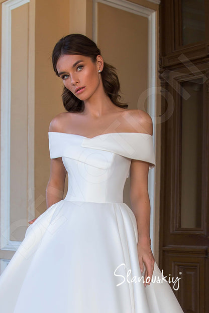 Nemira Open back Princess/Ball Gown Sleeveless Wedding Dress 4