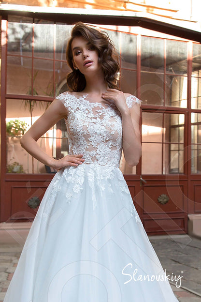 Ariella Open back A-line Sleeveless Wedding Dress 2