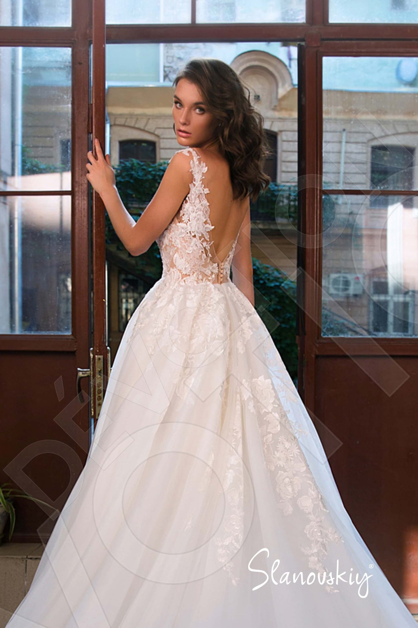 Ariella Open back A-line Sleeveless Wedding Dress 3
