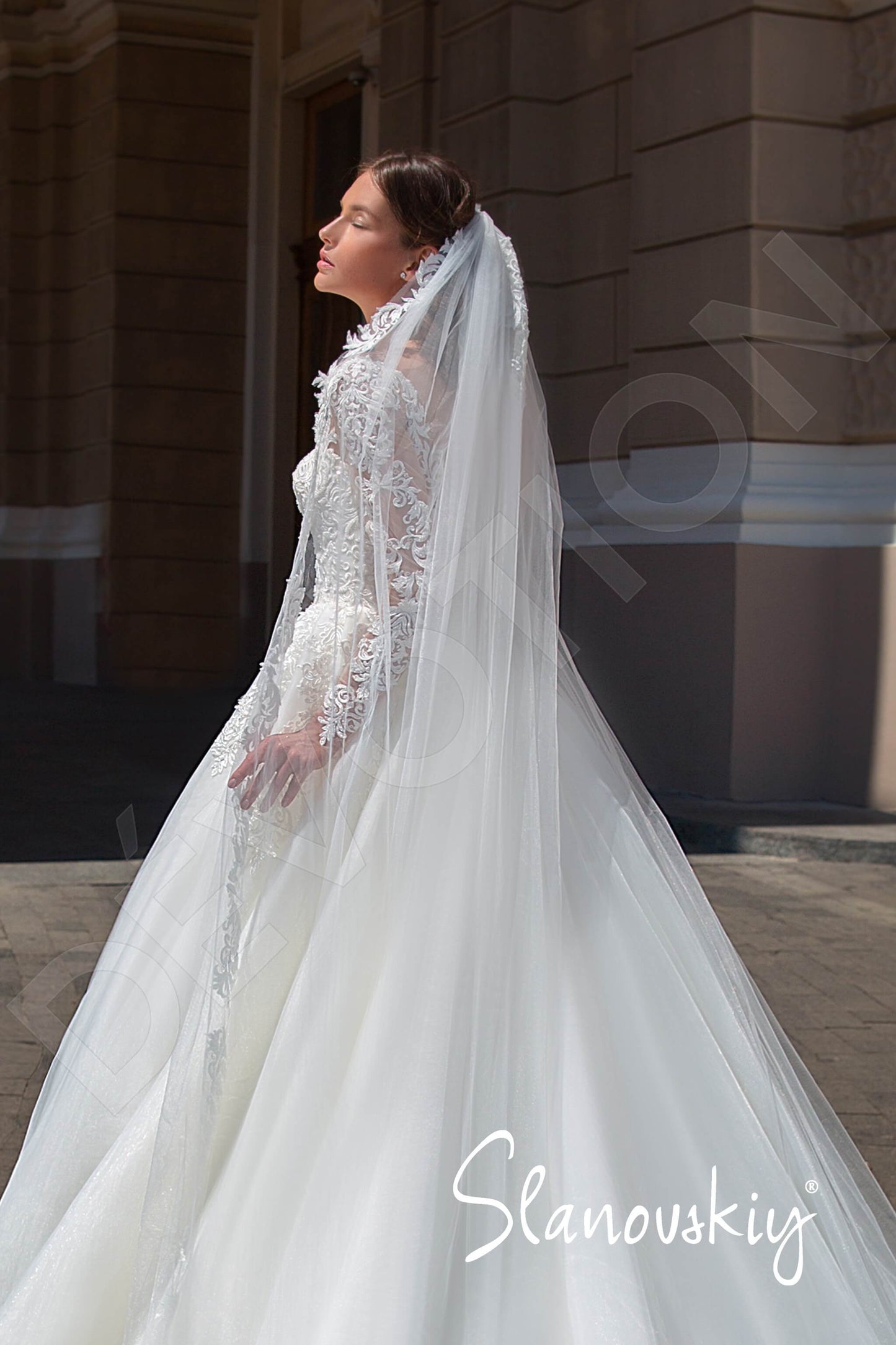 Lirika Full back Princess/Ball Gown Long sleeve Wedding Dress 7