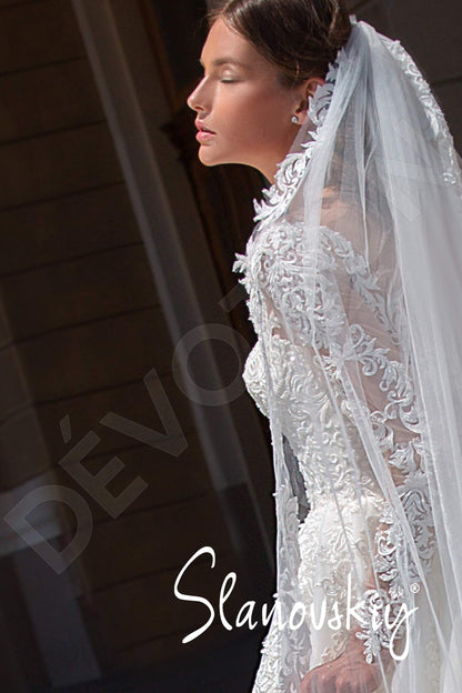Lirika Full back Princess/Ball Gown Long sleeve Wedding Dress 9