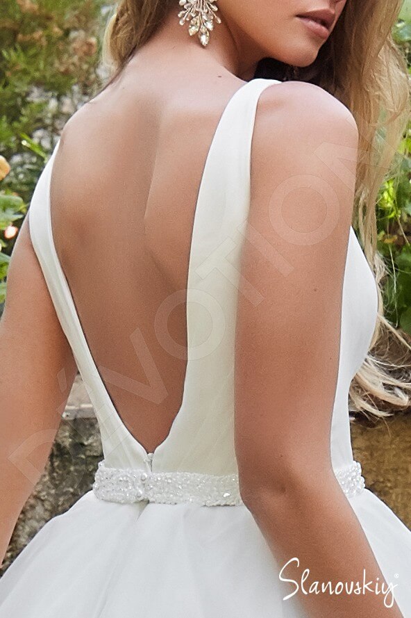 Asta Princess/Ball Gown V-neck Ivory Wedding dress