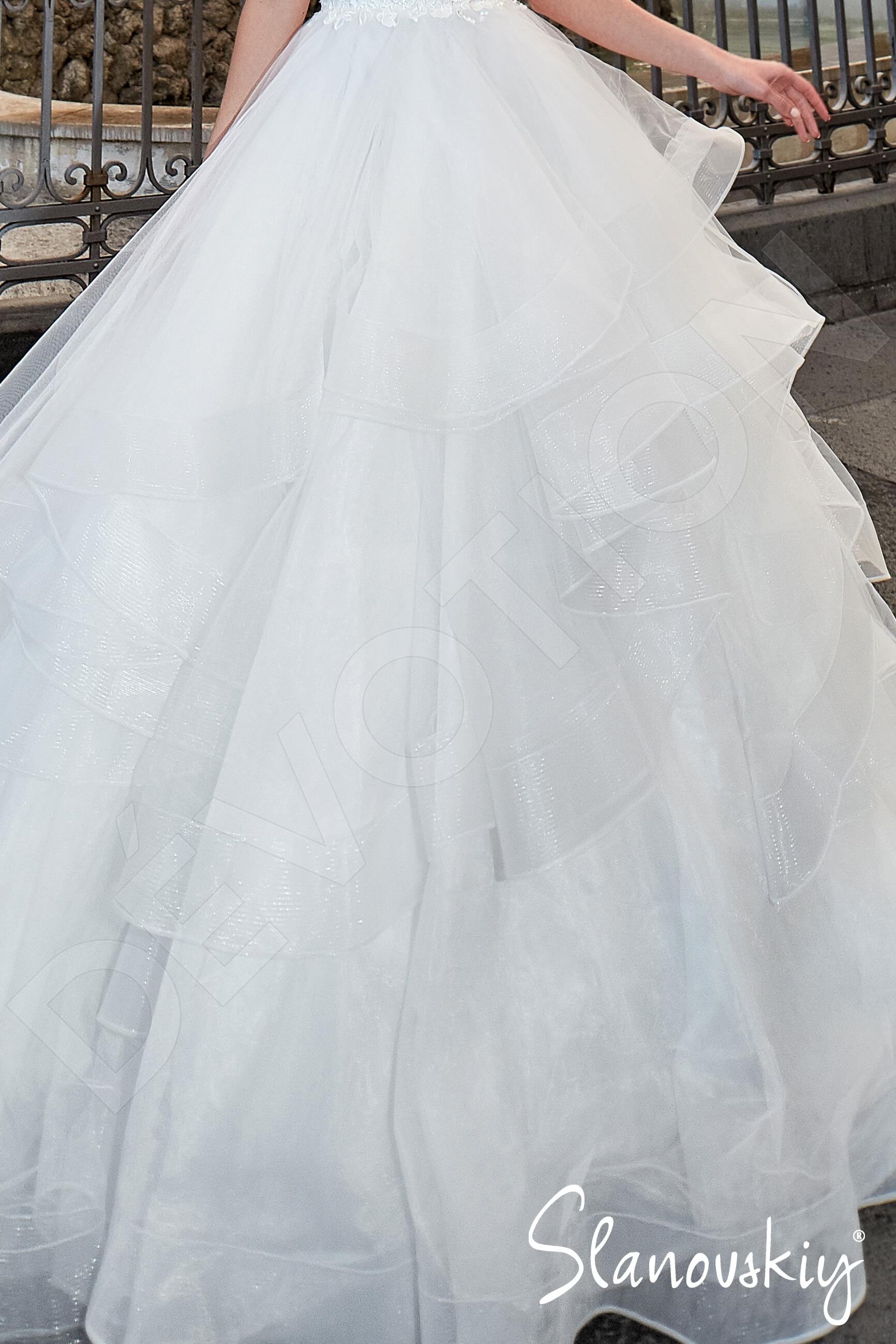 Elania Princess/Ball Gown Illusion Ivory Wedding dress