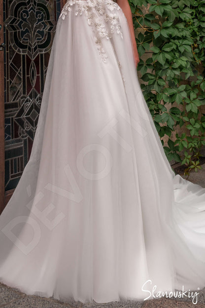 Abilene Full back A-line Sleeveless Wedding Dress 4