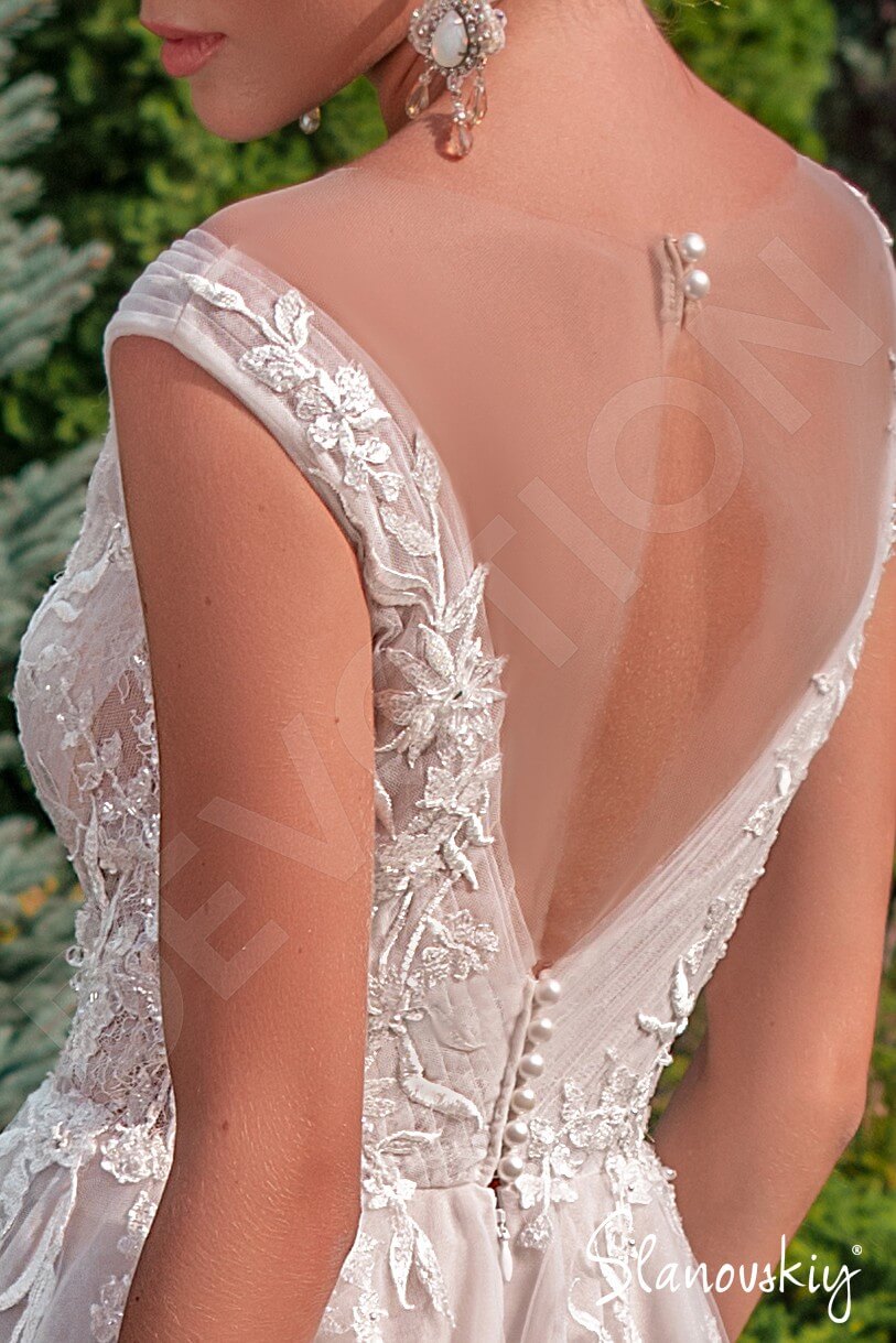 Acacia A-line Illusion Ivory Milk Wedding dress