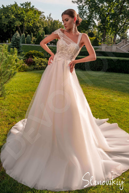 Adesina Open back A-line Sleeveless Wedding Dress Front