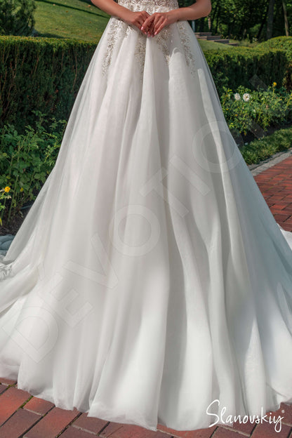 Alberta Open back A-line Sleeveless Wedding Dress 6