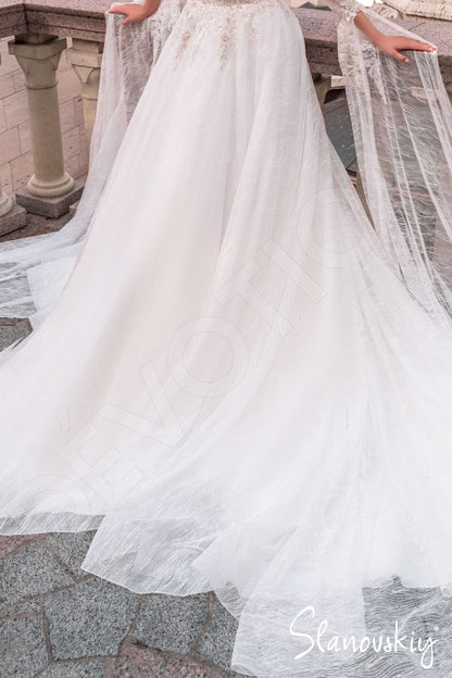 Alivia Open back A-line Long sleeve Wedding Dress 6