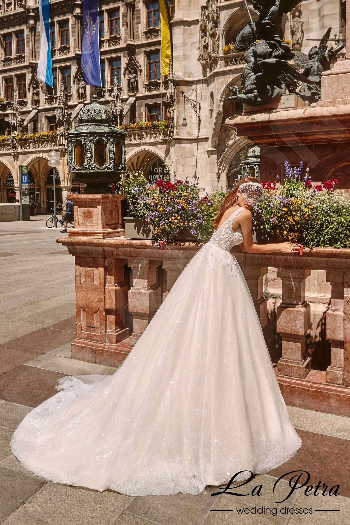 Irena Open back A-line Sleeveless Wedding Dress Back
