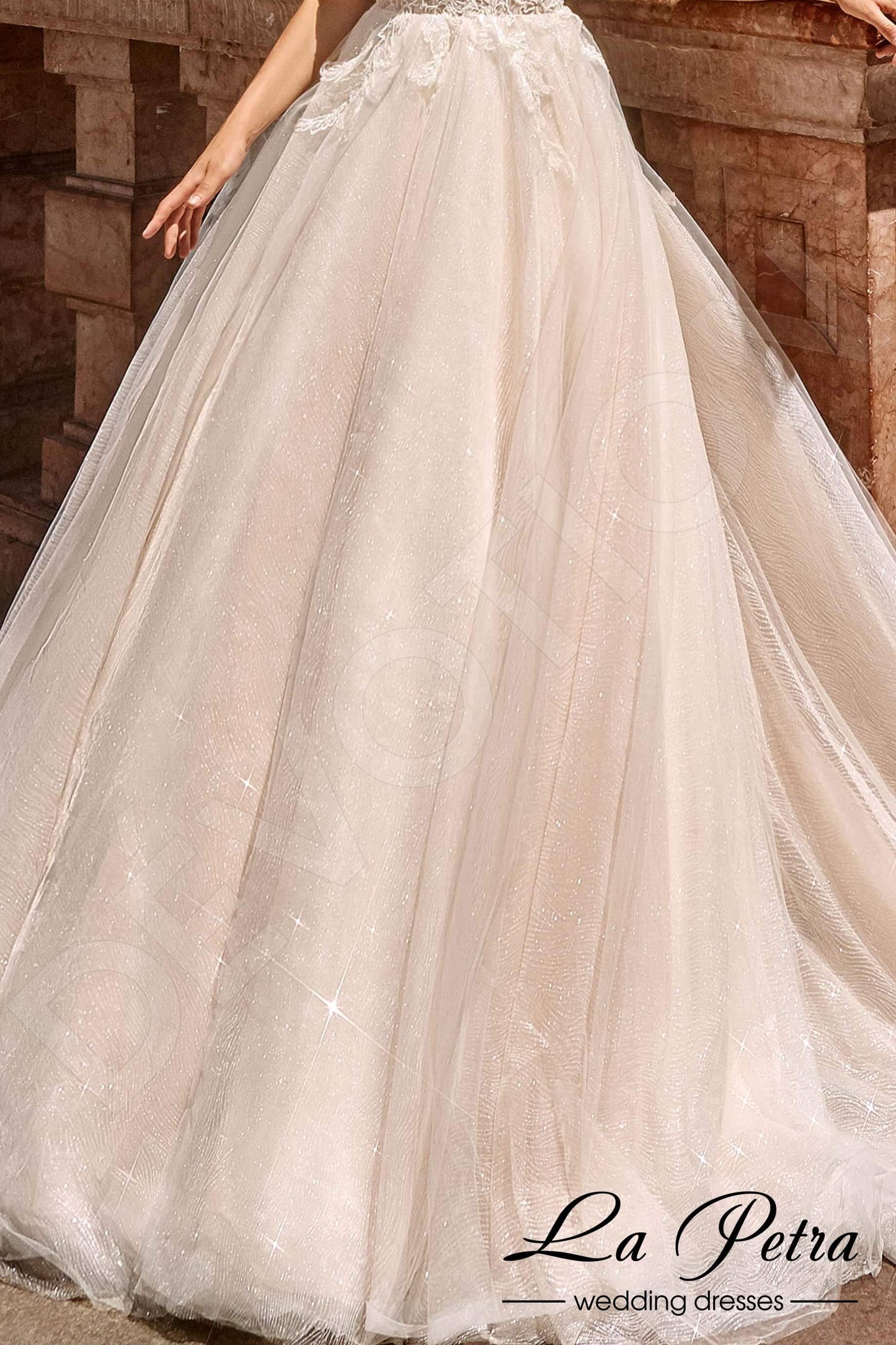 Irena Open back A-line Sleeveless Wedding Dress 3