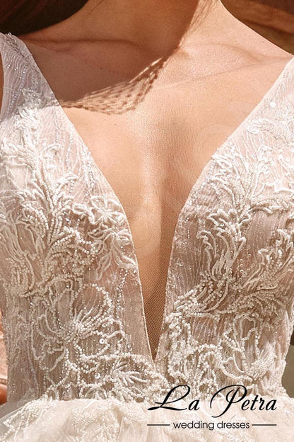 Irena Open back A-line Sleeveless Wedding Dress 5