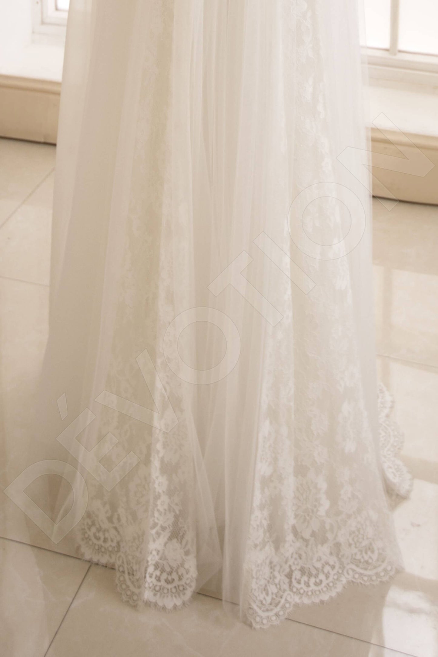 Berenice Open back A-line Sleeveless Wedding Dress 5