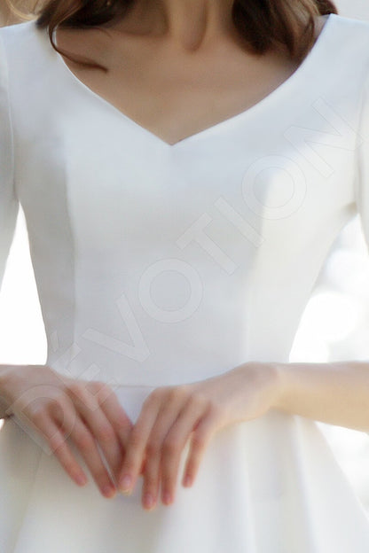 Morilia Full back Pants 3/4 sleeve Wedding Dress 7