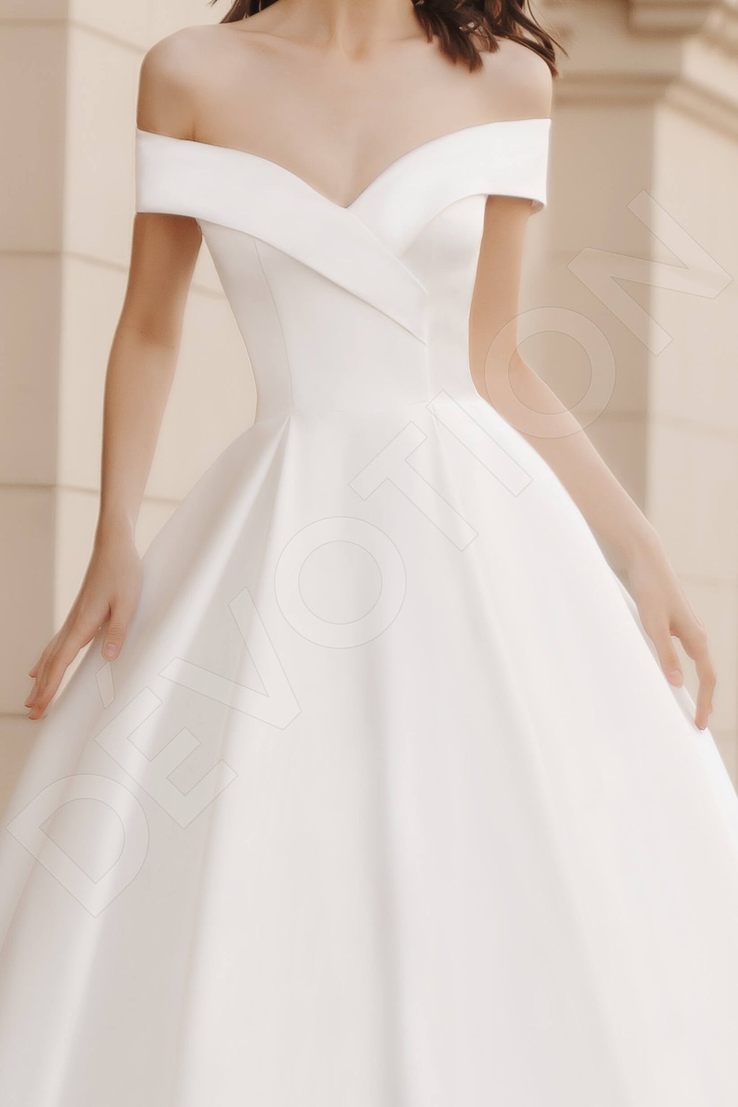 Beatris Full back Princess/Ball Gown Sleeveless Wedding Dress 2