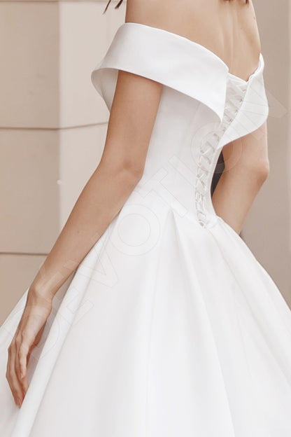 Beatris Full back Princess/Ball Gown Sleeveless Wedding Dress 3