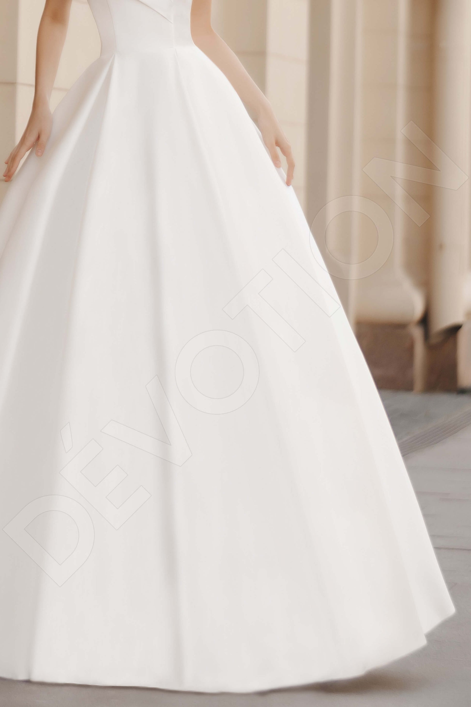 Beatris Princess/Ball Gown Off-shoulder/Drop shoulders Ivory Wedding dress