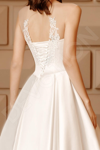Gloria Full back Princess/Ball Gown Sleeveless Wedding Dress 3